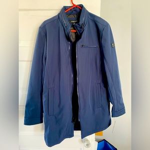 Kenneth Cole Fall long jacket/coat- blue